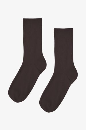 Women Classic Organic Sock - Coffee Brown