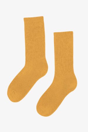 Organic Active Sock - Burned Yellow